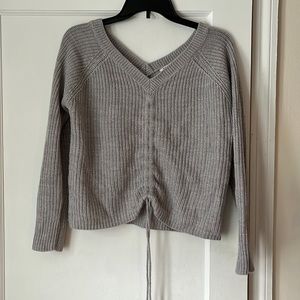 Gray, crop sweater, size Medium